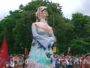 Grand défilé de la fête nationale à Montréal