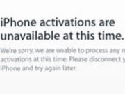 Un message disant qu'il n'est pas possible d'activer son t�l�phone pour le moment