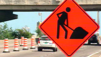 D'importants travaux sont en cours sur l'�changeur Turcot.