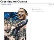 Barack Obama en vedette du rock (cr�dit: Drew Friedman/Time)
