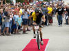 Lance Armstrong � l'arriv�e du Leadville Trail 100