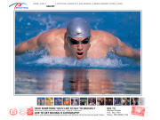 Michael Phelps en train de nager
