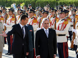 Bachar Al-Assad et Michel Sleimane