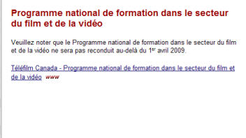 Page Internet du PNFSFV