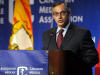 Tony Clement, ministre f�d�ral de la Sant�, au congr�s de l'AMC � Montr�al