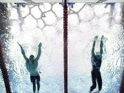 Photo arriv�e Phelps