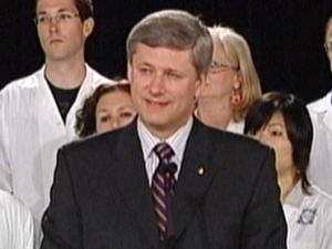 Le premier ministre Stephen Harper