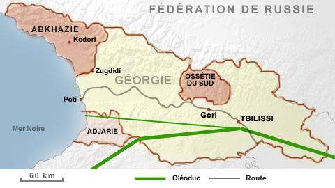 Carte de la Géorgie
