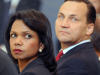 Condoleezza Rice et son homologue polonais Radek Sikorski.