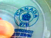 Logo du code d'usine de Toronto de Maple Leaf, 97B