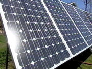 Des panneaux solaires