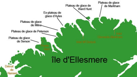 L'île d'Ellesmere, au nord du Québec