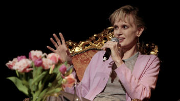 Siri Husdvedt en avril 2008, lors d'une lecture � Zurich