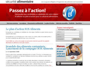 Le site securitealimentaire.ca