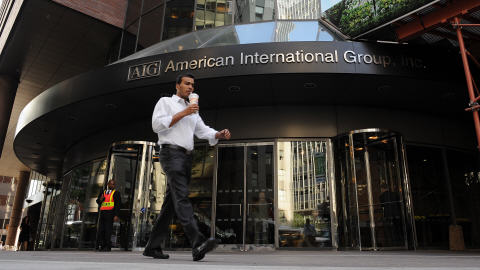 Le si�ge social d'AIG � New York