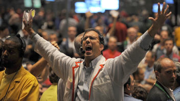 Un courtier � la Bourse de Chicago