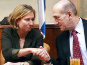 Ehoud Olmert f�licite Tzipi Livni pour son �lection � la t�te de Kadima
