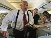 Steve Schmidt, � bord de l'avion de John McCain (archives)