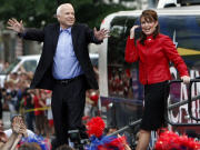 John McCain et Sarah Palin en Pennsylvanie, lundi