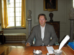 Horace Engdahl, secr�taire perp�tuel de l'Acad�mie de Su�de, qui d�cerne notamment le prix Nobel de litt�rature
