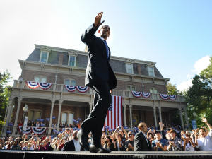 Barack Obama, lors d'un évènement tenu à Reno, au Nevada.