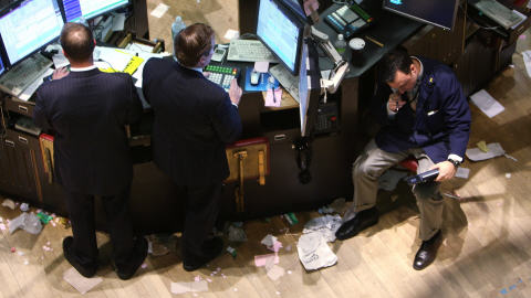 Courtiers � la Bourse de New York