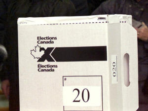 Une urne de vote