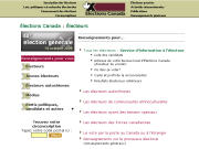 Site d'�lections Canada