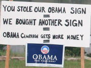 Pancarte d'Obama