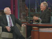 John McCain �tait l'invit� de David Letterman jeudi.
