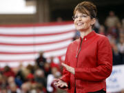 Sarah Palin lors d'un discours � Colorado Springs.