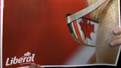 Une affiche du Parti lib�ral