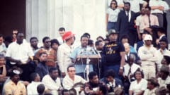 Manifestation pour les droits civiques des noirs, à Washington, en 1968