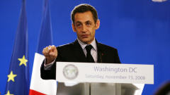 Nicolas Sarkozy � l'issue du sommet du G20
