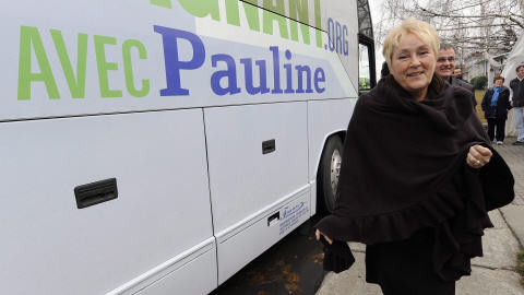 Pauline Marois en visite, dimanche, � St-Jean-sur-Richelieu