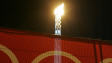 Flamme olympique.