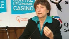 Françoise David, porte-parole principale du parti Québec solidaire