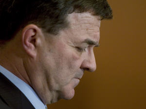 Jim Flaherty, peu de temps avant le dépôt de son énoncé économique