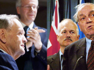 Jean Chrétien et Ed Broadbent