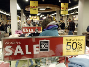 Un commerce américain durant le Black Friday