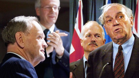 Jean Chr�tien et Ed Broadbent