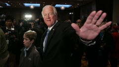 Saxby Chambliss, lors de la soirée électorale, mardi soir.
