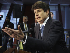 Rod Blagojevich, lors d'une conférence de presse, le 5 novembre