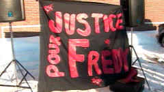 Manifestation � Montr�al-Nord en m�moire de Fredy Villanueva