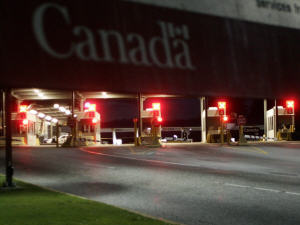 Un poste frontière canadien
