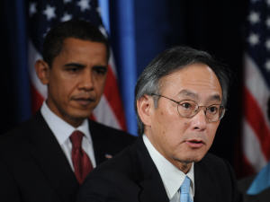 Barack Obama et Steven Chu.