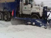 Un camion de d�neigement