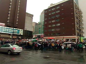 Manifestation à Toronto