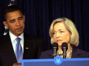 Barack Obama et Nancy Killefer