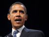 Barack Obama lors d'un discours � Fairfax en Virginie le 8 janvier 2009